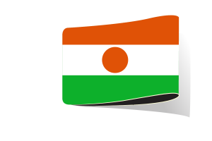 尼日尔国旗插图剪贴画