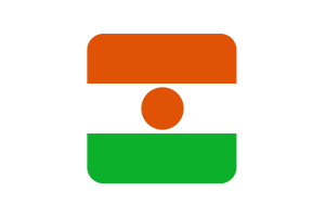 尼日尔国旗方形圆形