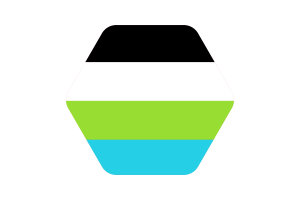 Quoisexual性取向人群旗帜矢量插图