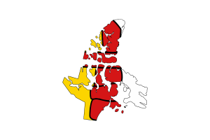 努纳武特地图与旗帜