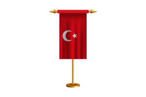 奥斯曼帝国礼仪旗帜矢量免费