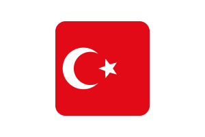 奥斯曼帝国旗帜方形圆形