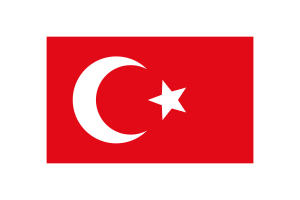 奥斯曼帝国国旗矢量插图