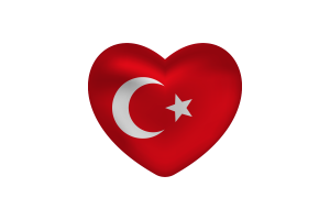 奥斯曼帝国旗帜心形