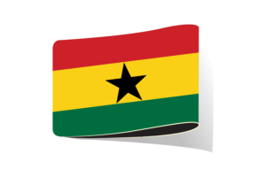 加纳国旗插图剪贴画