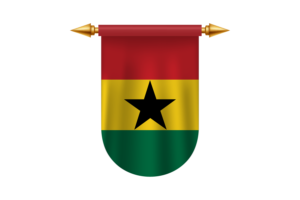 加纳国旗标志矢量图像