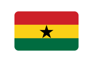 加纳国旗三角形圆形