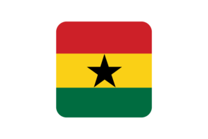 加纳国旗方形圆形