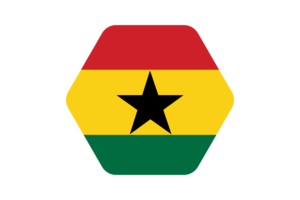 加纳国旗矢量插图
